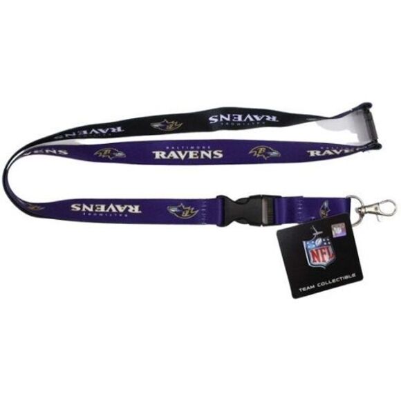 Baltimore Ravens NFL Mojo Double Sided Lanyard - Picture 2 of 3